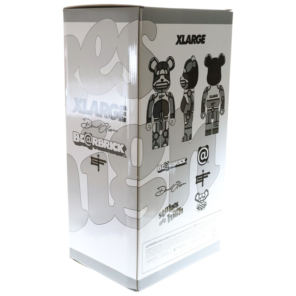 MEDICOM TOY(メディコムトイ) BE@RBRICK XLARGE DAVID FLORES BLACK 1000% ベアブリック エクストララージ デイヴィッド フローレス フィギュア 人形 ブラック