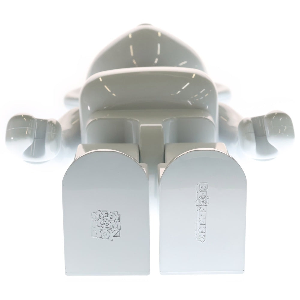 MEDICOM TOY(メディコムトイ) BE@RBRICK 1ST MODEL WHITE CHROME 1000% ベアブリック ファーストモデル クローム フィギュア 人形 ホワイト