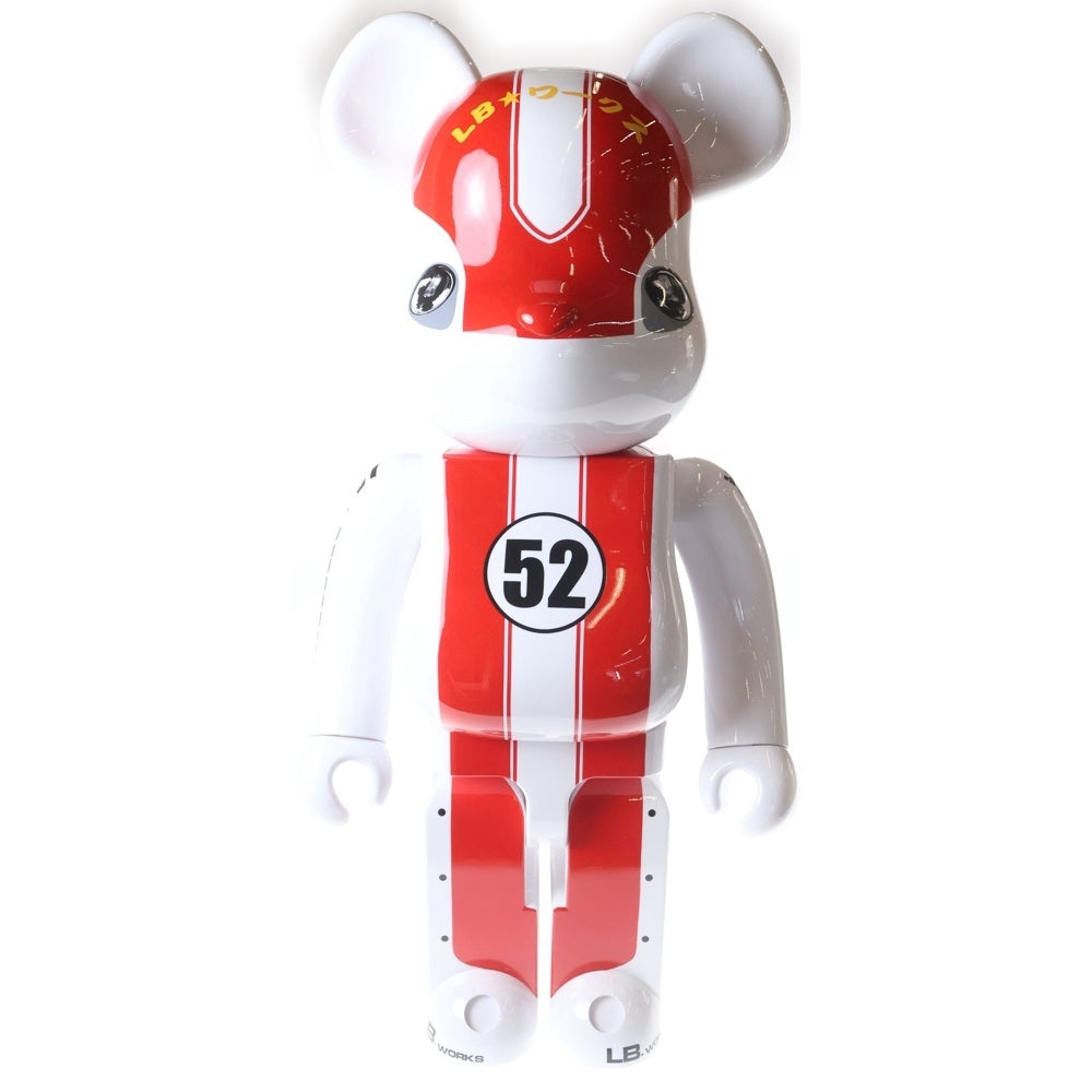 MEDICOM TOY(メディコムトイ) BE@RBRICK RIBAZ-KUN LBWK 1000% ベアブリック リバZ君 リバティーウォーク フィギュア 人形 ホワイト/レッド