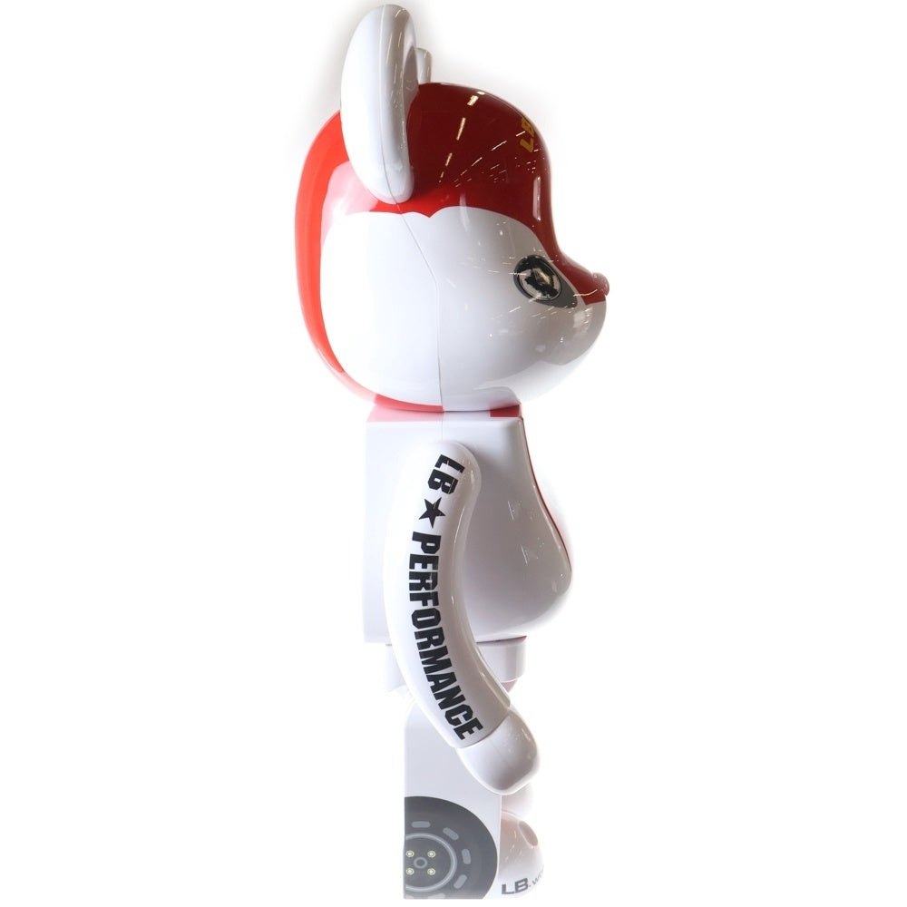 MEDICOM TOY(メディコムトイ) BE@RBRICK RIBAZ-KUN LBWK 1000% ベアブリック リバZ君 リバティーウォーク フィギュア 人形 ホワイト/レッド