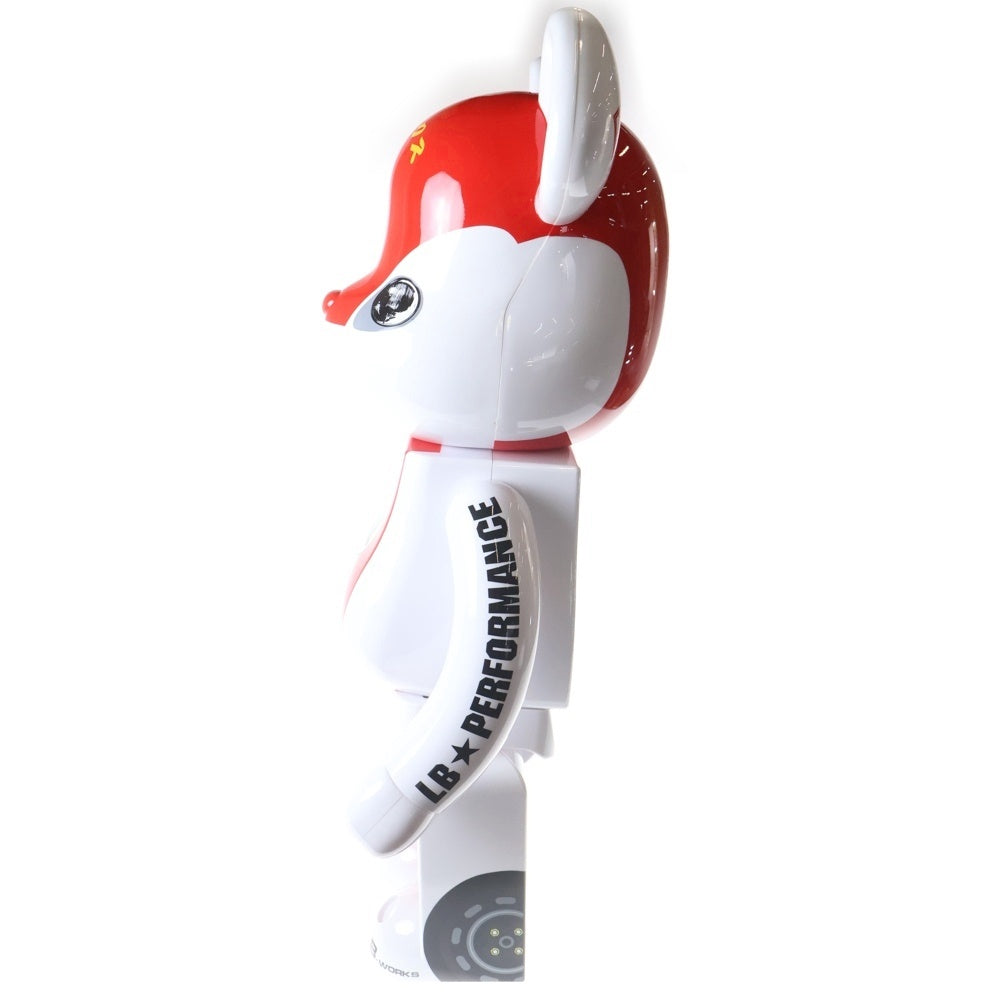 MEDICOM TOY(メディコムトイ) BE@RBRICK RIBAZ-KUN LBWK 1000% ベアブリック リバZ君 リバティーウォーク フィギュア 人形 ホワイト/レッド
