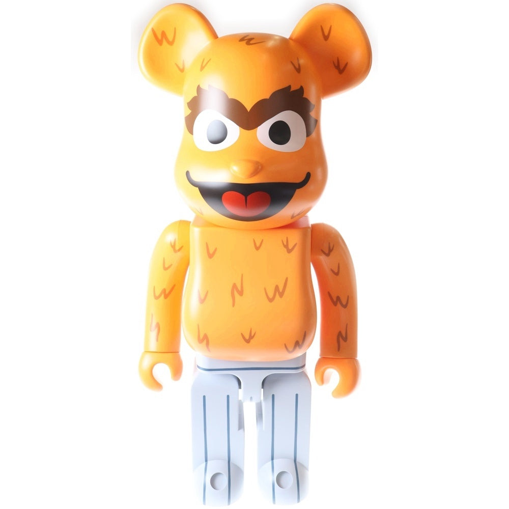 MEDICOM TOY(メディコムトイ) BE@RBRICK OSCAR THE GROUCH THE ORIGINAL ORANGE FUR VER 1000% ベアブリック オスカー ザ グラウチ ファー フィギュア ■ 人形 オレンジ