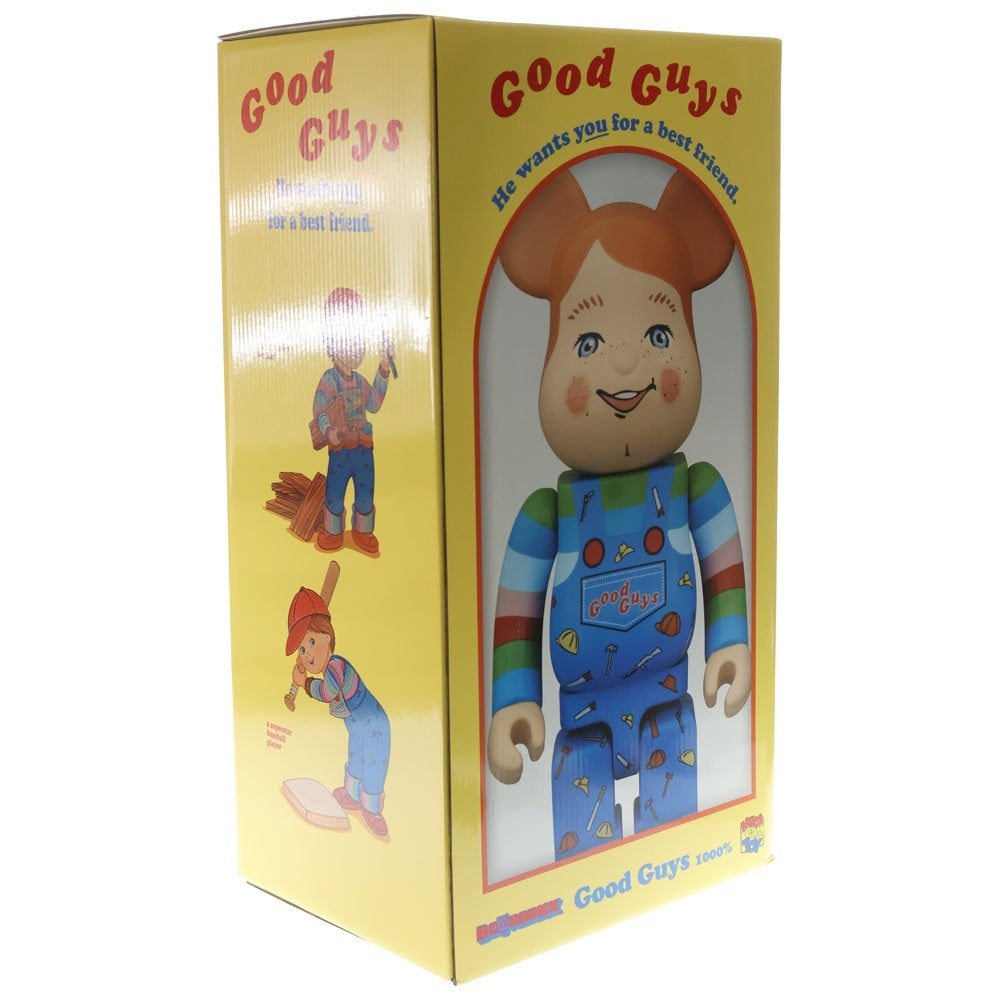 MEDICOM TOY(メディコムトイ) BE@RBRICK GOOD GUY 1000% ベアブリック グッドガイ フィギュア 人形 ブルー/ベージュ