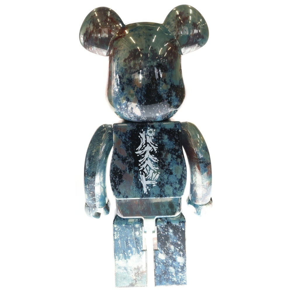 MEDICOM TOY(メディコムトイ) BE@RBRICK PUSHEAD #5 1000% ベアブリック パスヘッド フィギュア 人形 ブルー/ブラック