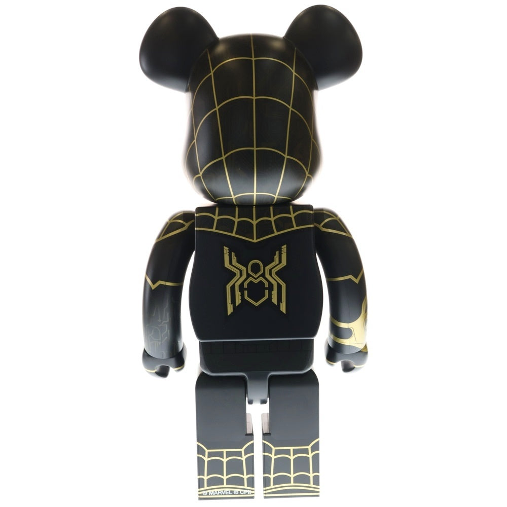 MEDICOM TOY(メディコムトイ) BE@RBRICK SPIDER-MAN BLACK&GOLD SUITS 1000% ベアブリック スパイダーマン ブラックアンドゴールドスーツ フィギュア 人形 ブラック