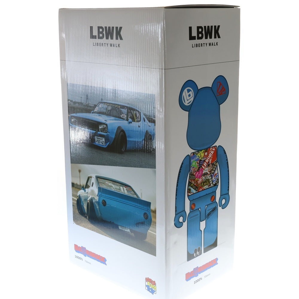 MEDICOM TOY(メディコムトイ) BE@RBRICK RIBAKEN-KUN LBWK 1000% ベアブリック リバケン君 リバティーウォーク フィギュア 人形 ブルー