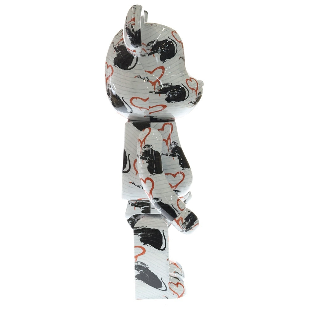 MEDICOM TOY(メディコムトイ) BE@RBRICK LOVE RAT banksy 1000% ベアブリック ラブ ラット バンクシー フィギュア 人形 ホワイト