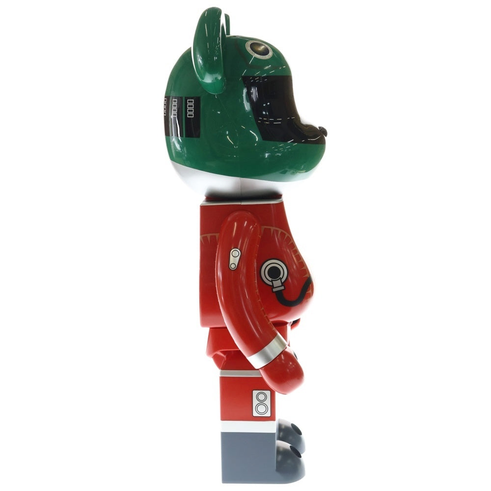 MEDICOM TOY(メディコムトイ) BE@RBRICK SPACE SUIT GREEN HELMET & ORANGE SUIT Ver.1000% ベアブリック スペーススーツ グリーンヘルメット オレンジスーツ フィギュア 人形 オレンジ