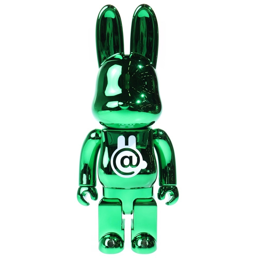 MEDICOM TOY(メディコムトイ) BE@RBRICK CHROME GREEN RABBIT 400% ベアブリック ラブリック クローム フィギュア 人形 グリーン