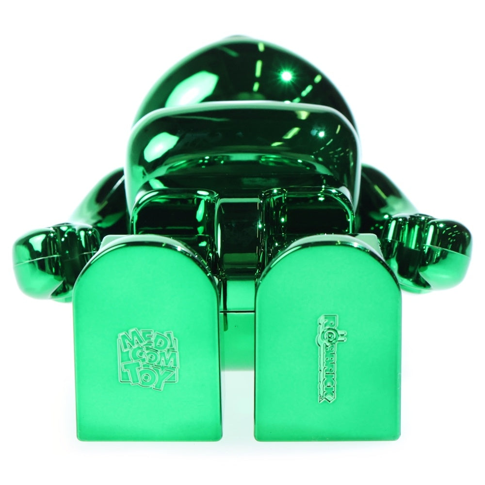 MEDICOM TOY(メディコムトイ) BE@RBRICK CHROME GREEN RABBIT 400% ベアブリック ラブリック クローム フィギュア 人形 グリーン