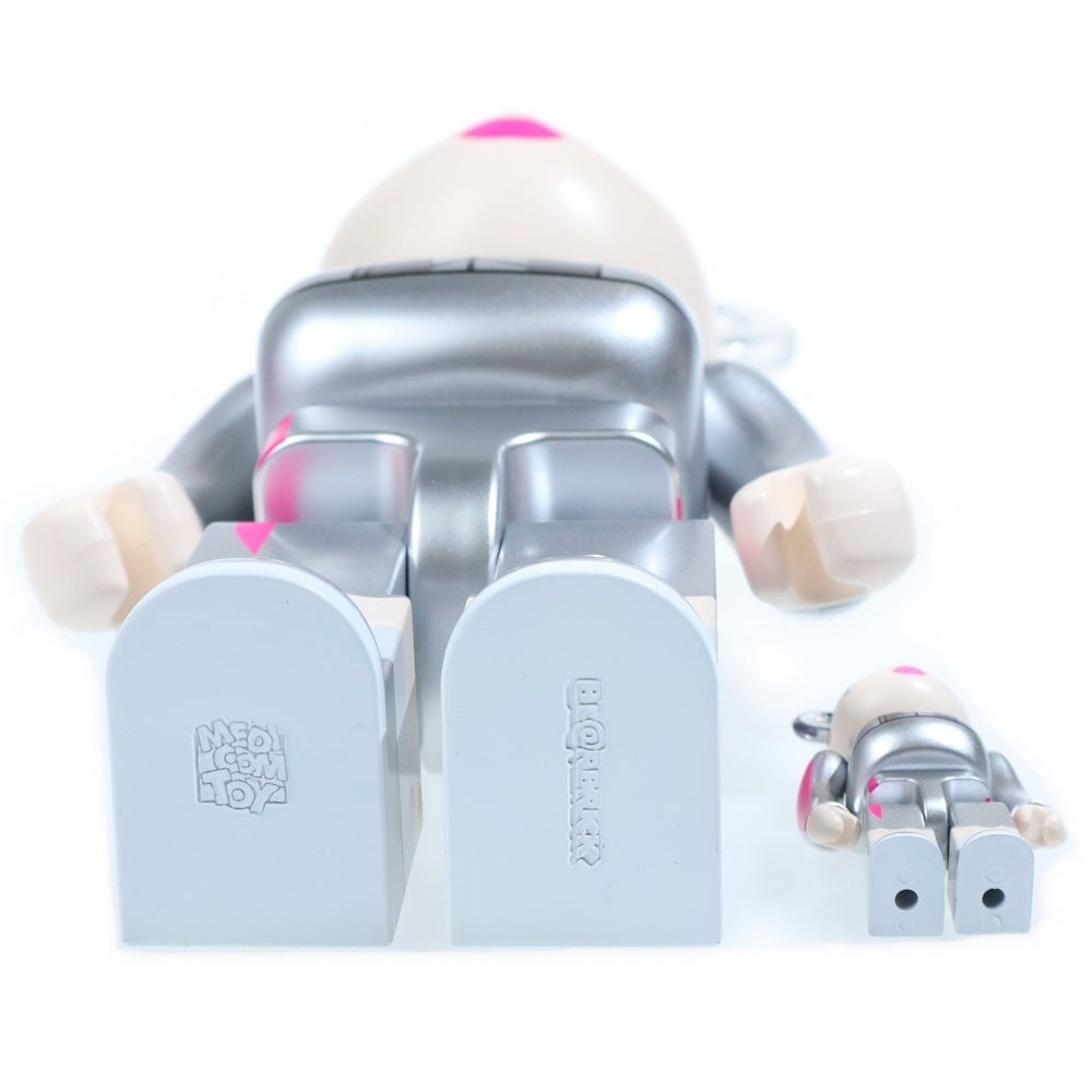 MEDICOM TOY(メディコムトイ) BE@RBRICK AINA THE END 100% 400% ベアブリック アイナ ジ エンド フィギュア 人形 シルバー