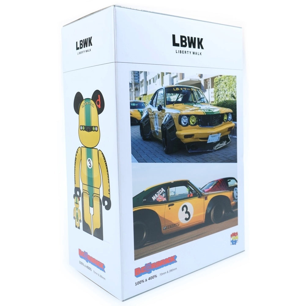 MEDICOM TOY(メディコムトイ) BE@RBRICK LBWK RIBANNA-KUN 100% 400% ベアブリック リバティーウォーク リバンナくん フィギュア 人形 イエロー