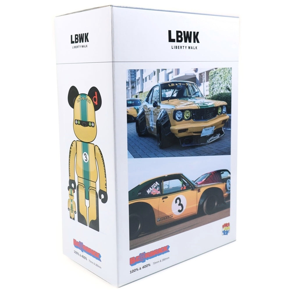 MEDICOM TOY(メディコムトイ) BE@RBRICK LBWK RIBANNA-KUN 100% 400% ベアブリック リバティーウォーク リバンナくん フィギュア 人形 イエロー