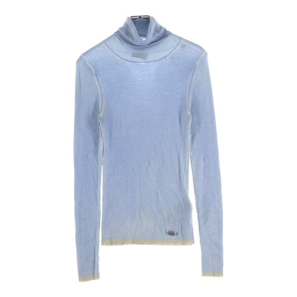 DIESEL(ディーゼル) M-ARIBELLE タートルネック ロゴ ニットセーター ブルー A06716 レディース
