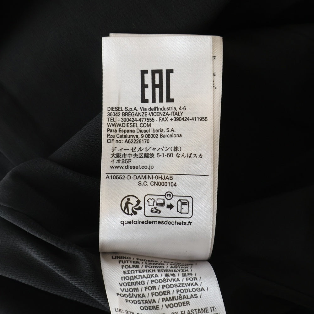 DIESEL(ディーゼル) D-DAMINI パネル ドレス キャミ ワンピース ブラック A10552 レディース