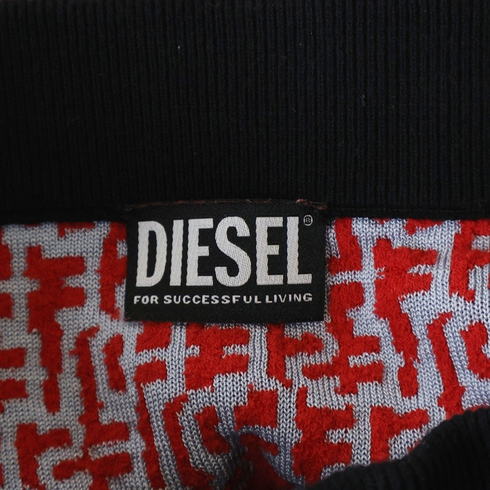 DIESEL(ディーゼル) M-ATHILDETTE リピートロゴジャガード ショート スカート レッド/ブルー A09437 レディース