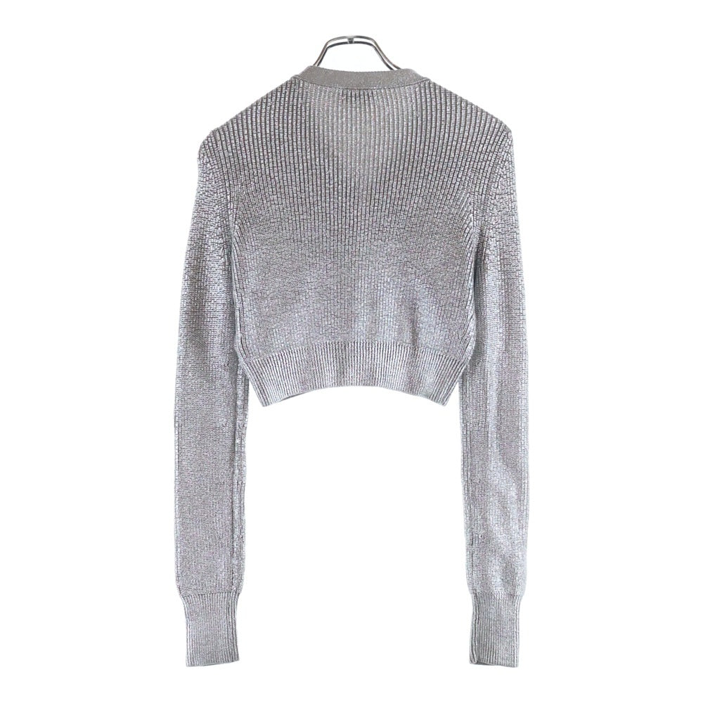 DIESEL(ディーゼル) M-ADHU フルホック コーティングニットカーディガン シルバー A09408 レディース