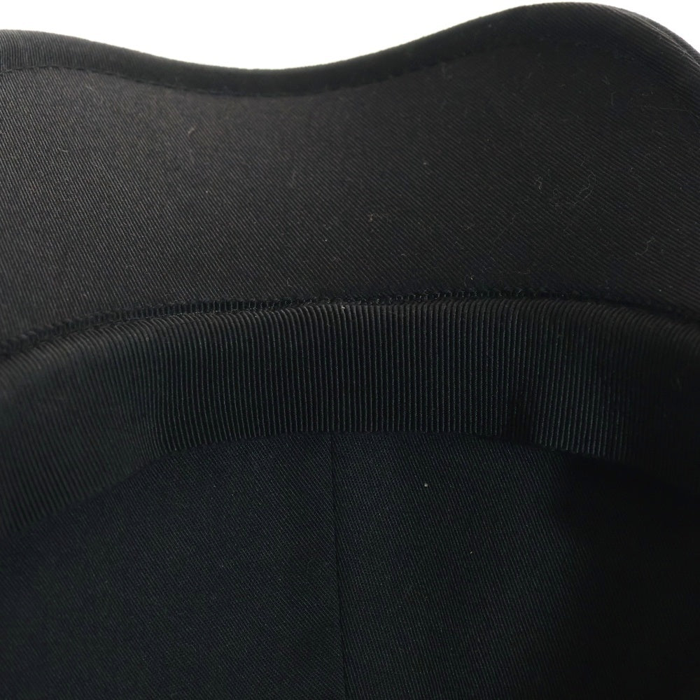 SAINT LAURENT PARIS(サンローランパリ) SLロゴ刺繍 ベースボールキャップ 帽子 ブラック 690929
