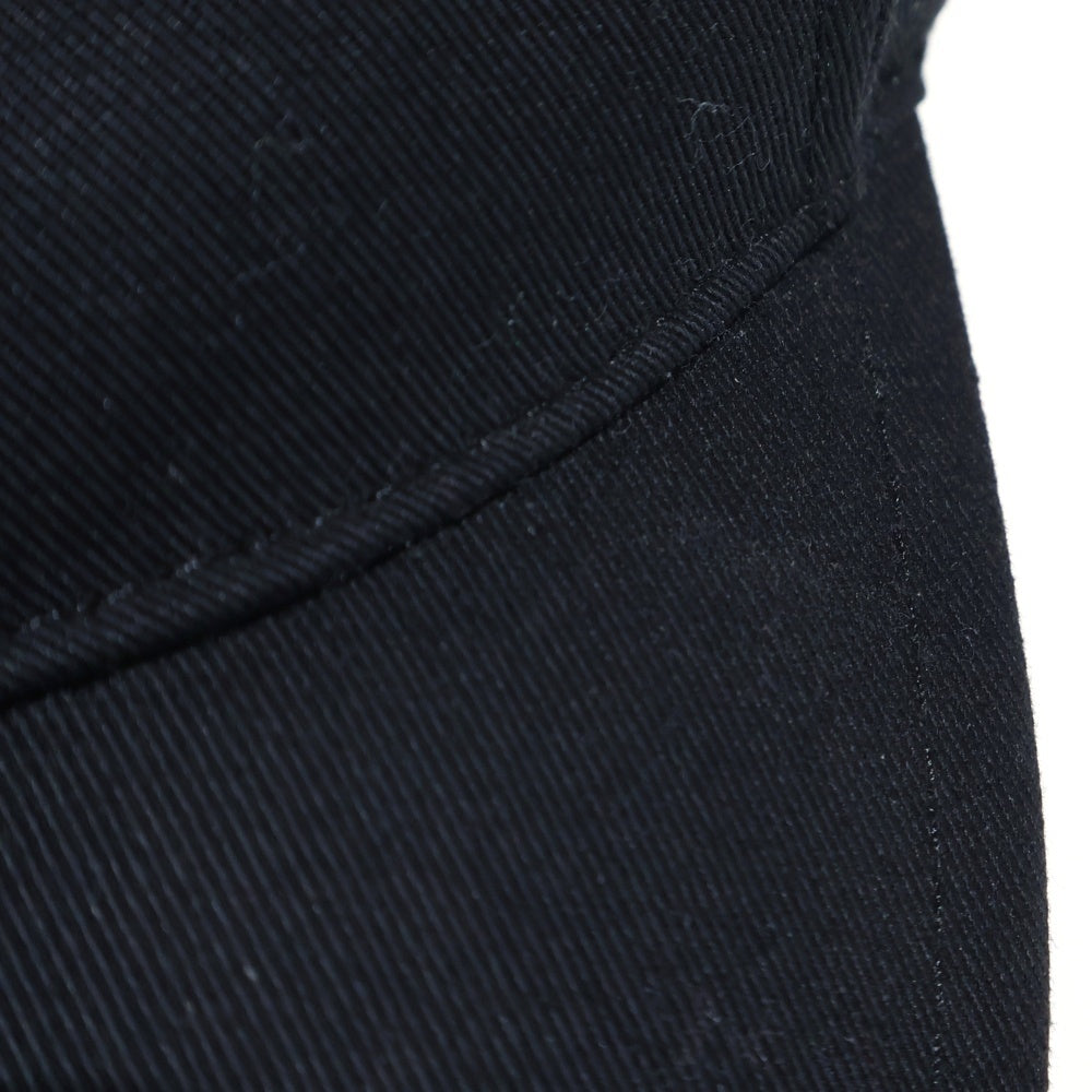 SAINT LAURENT PARIS(サンローランパリ) SLロゴ刺繍 ベースボールキャップ 帽子 ブラック 690929