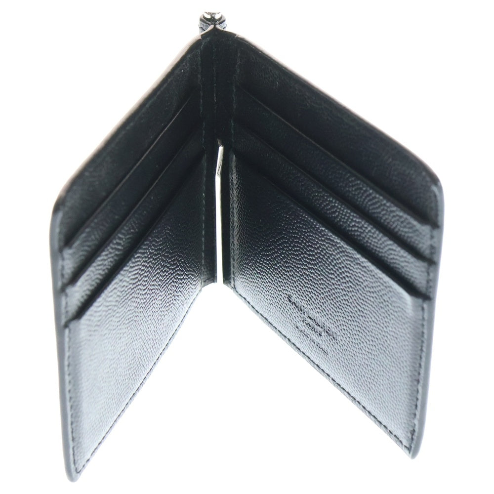 SAINT LAURENT PARIS(サンローランパリ) ビル マネークリップ レザー カードケース ブラック 378005 レディース