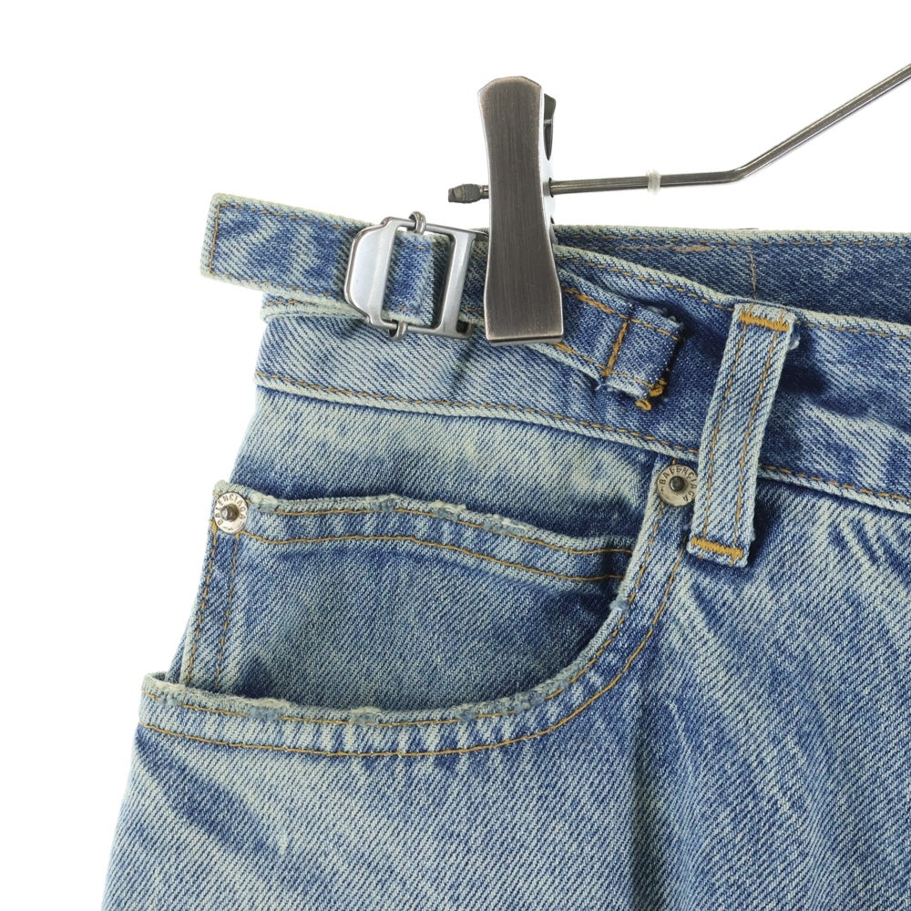 BALENCIAGA(バレンシアガ) 23AW デストロイ加工 スーパーラージ バギーデニムパンツ インディゴ 697833