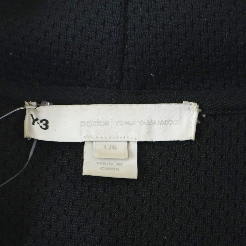 Y-3(ワイスリー) MESH CH2 GFX HOODIE メッシュ フーディー プルオーバーパーカー ブラック GK4347