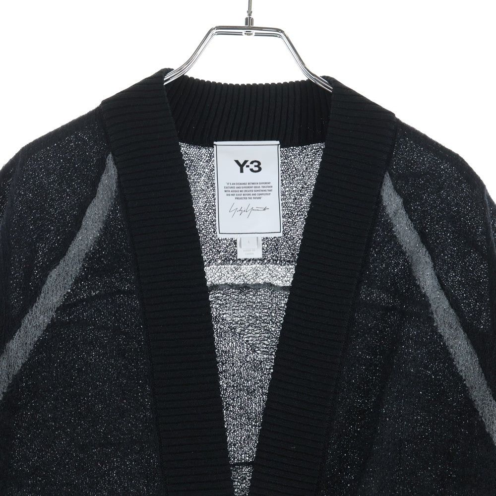 Y-3(ワイスリー) CLASSIC SHEER KNIT CARDIGAN クラシック シア ニット カーディガン ブラック H61923