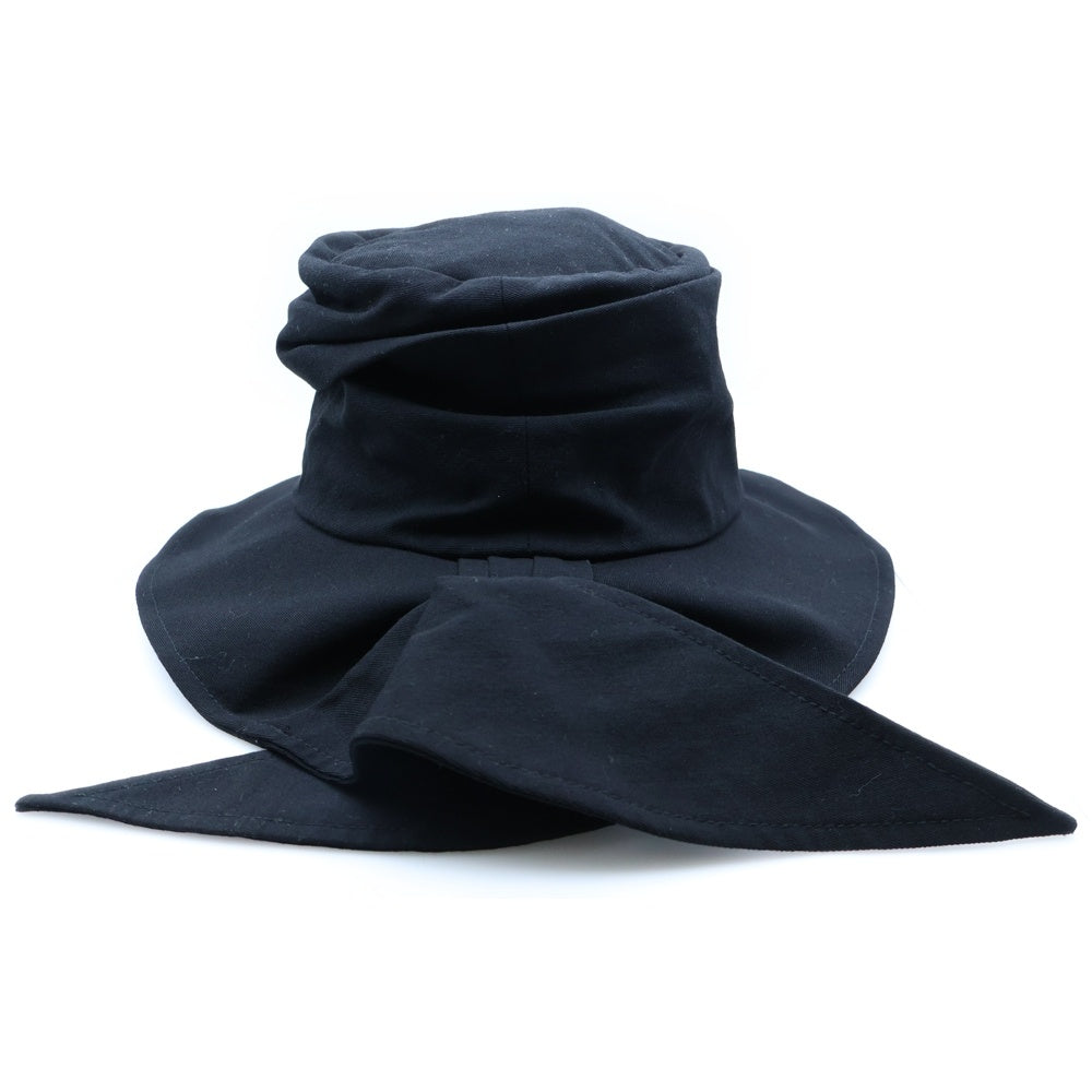 LIMI feu(リミフゥ) Pe Organdy Bucket Hat ウール バケットハット 帽子 ブラック レディース LG-H02-100