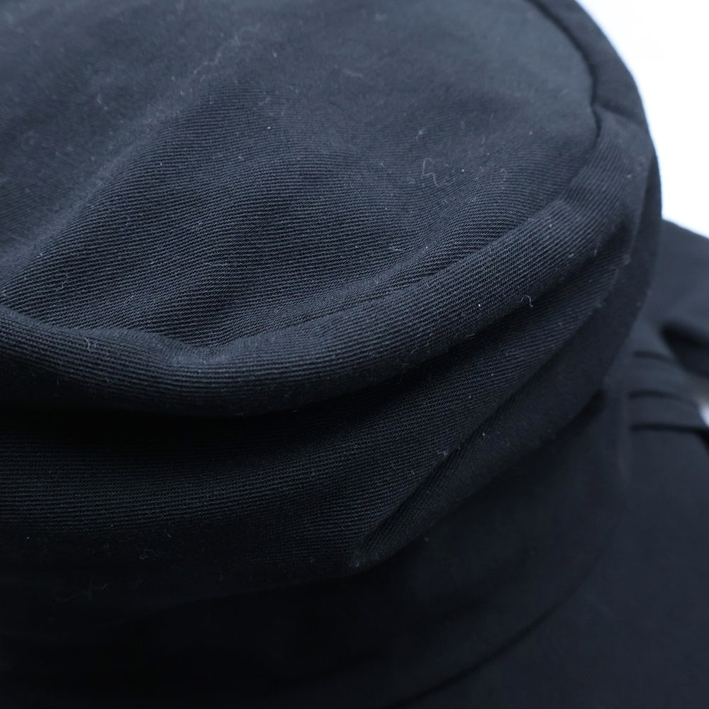 LIMI feu(リミフゥ) Pe Organdy Bucket Hat ウール バケットハット 帽子 ブラック レディース LG-H02-100