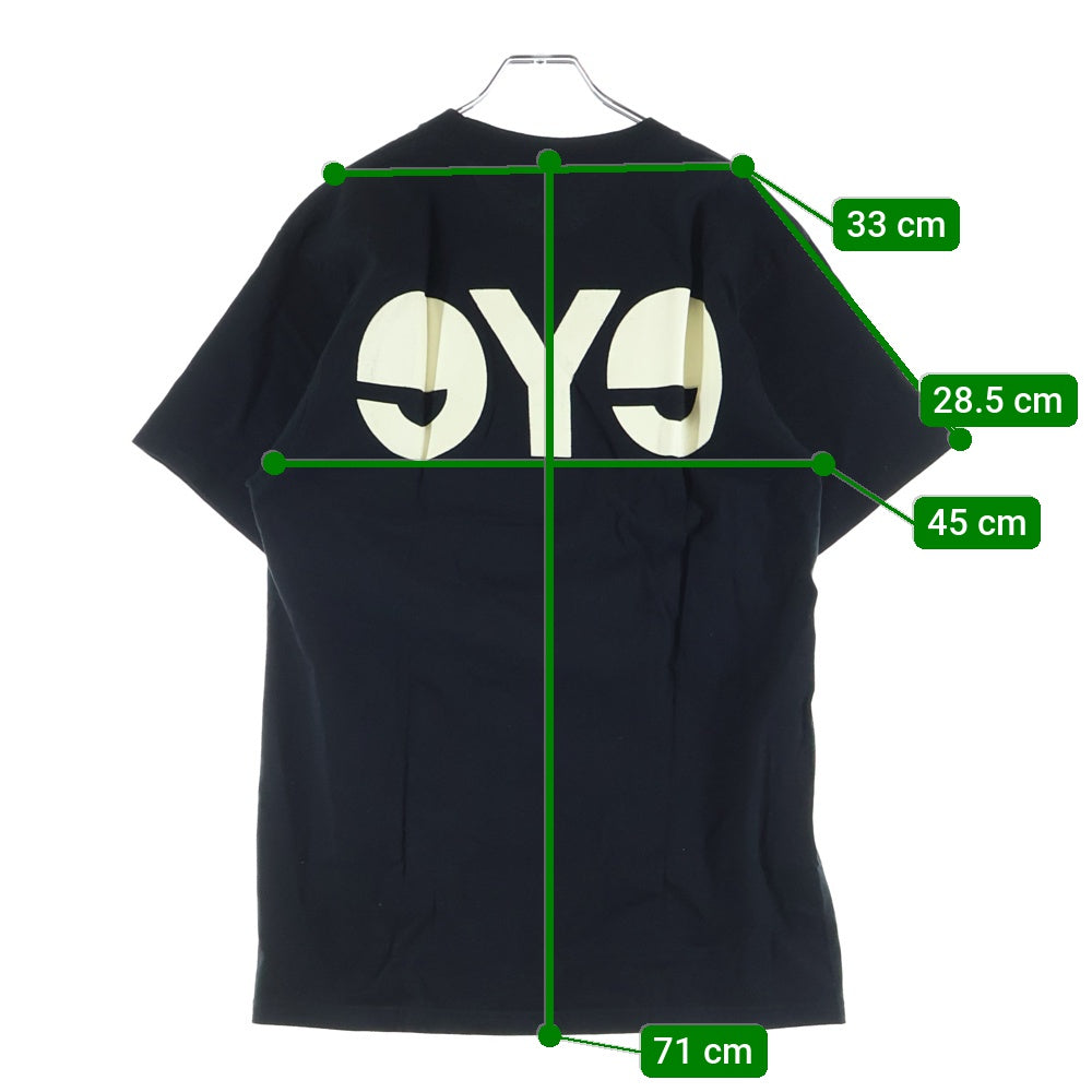 eYe COMME des GARCONS JUNYA WATANABE MAN(アイ コム デ ギャルソン ジュンヤ ワタナベ マン) バックロゴプリント クルーネック 半袖Tシャツ カットソー ブラック OP-T206 レディース