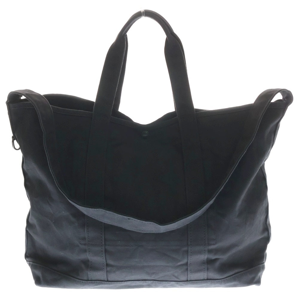 COMME des GARCONS HOMME(コムデギャルソンオム) 23AW COTTON CANVAS TOTE BAG コットン キャンバス 2WAY トートバッグ ハンドバッグ ショルダーバッグ ブラック HL-K203 レディース