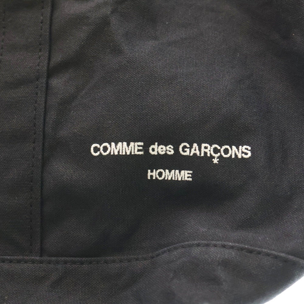 COMME des GARCONS HOMME(コムデギャルソンオム) 23AW COTTON CANVAS TOTE BAG コットン キャンバス 2WAY トートバッグ ハンドバッグ ショルダーバッグ ブラック HL-K203 レディース