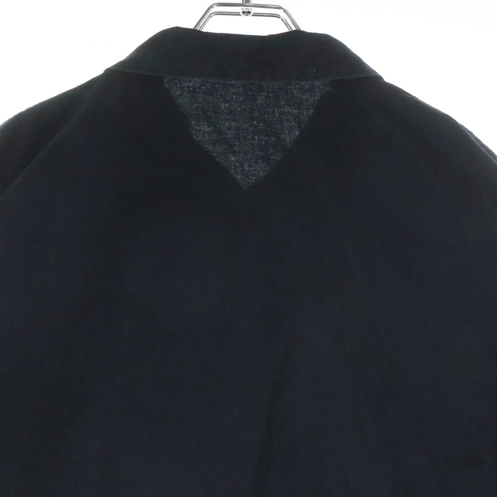 Y's(ワイズ) コットン リネン アシンメトリーデザイン ロング 半袖シャツ ブラック レディース YQ-D09-025