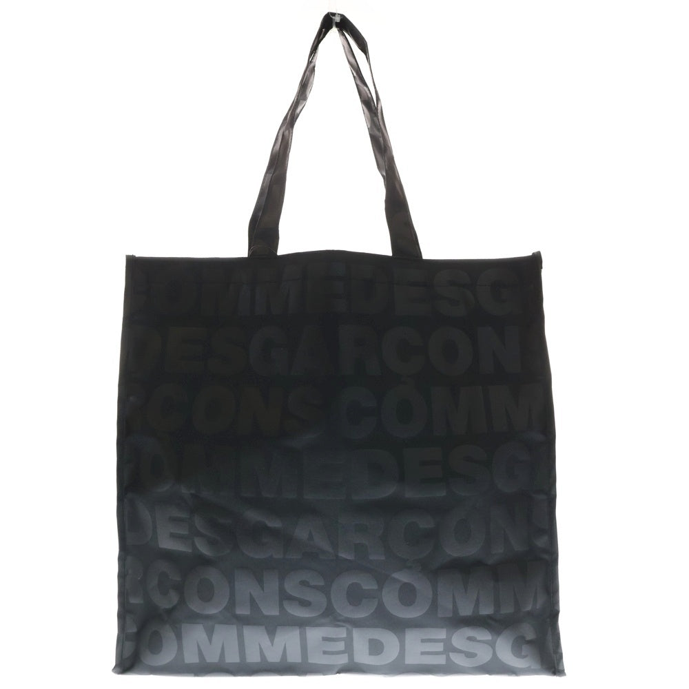 BLACK COMME des GARCONS(ブラックコムデギャルソン) TOTE BAG ALL OVER PATTERN ロゴ 総柄 ナイロン トートバッグ ハンドバッグ ブラック OH-K203 レディース