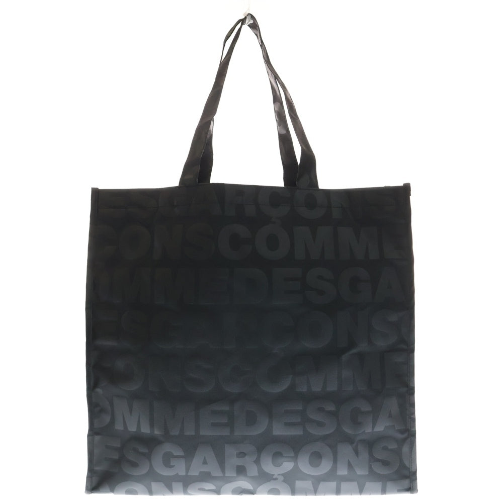 BLACK COMME des GARCONS(ブラックコムデギャルソン) TOTE BAG ALL OVER PATTERN ロゴ 総柄 ナイロン トートバッグ ハンドバッグ ブラック OH-K203 レディース