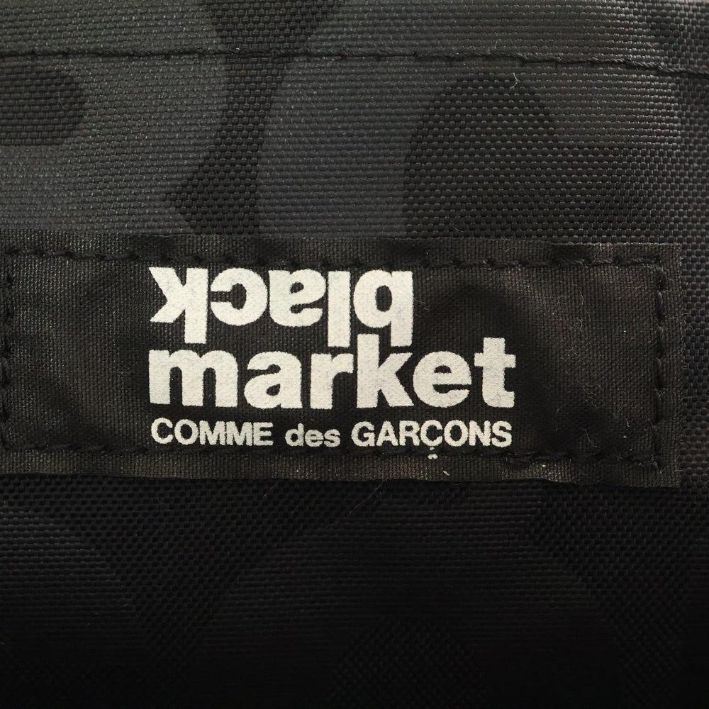 BLACK COMME des GARCONS(ブラックコムデギャルソン) TOTE BAG ALL OVER PATTERN ロゴ 総柄 ナイロン トートバッグ ハンドバッグ ブラック OH-K203 レディース