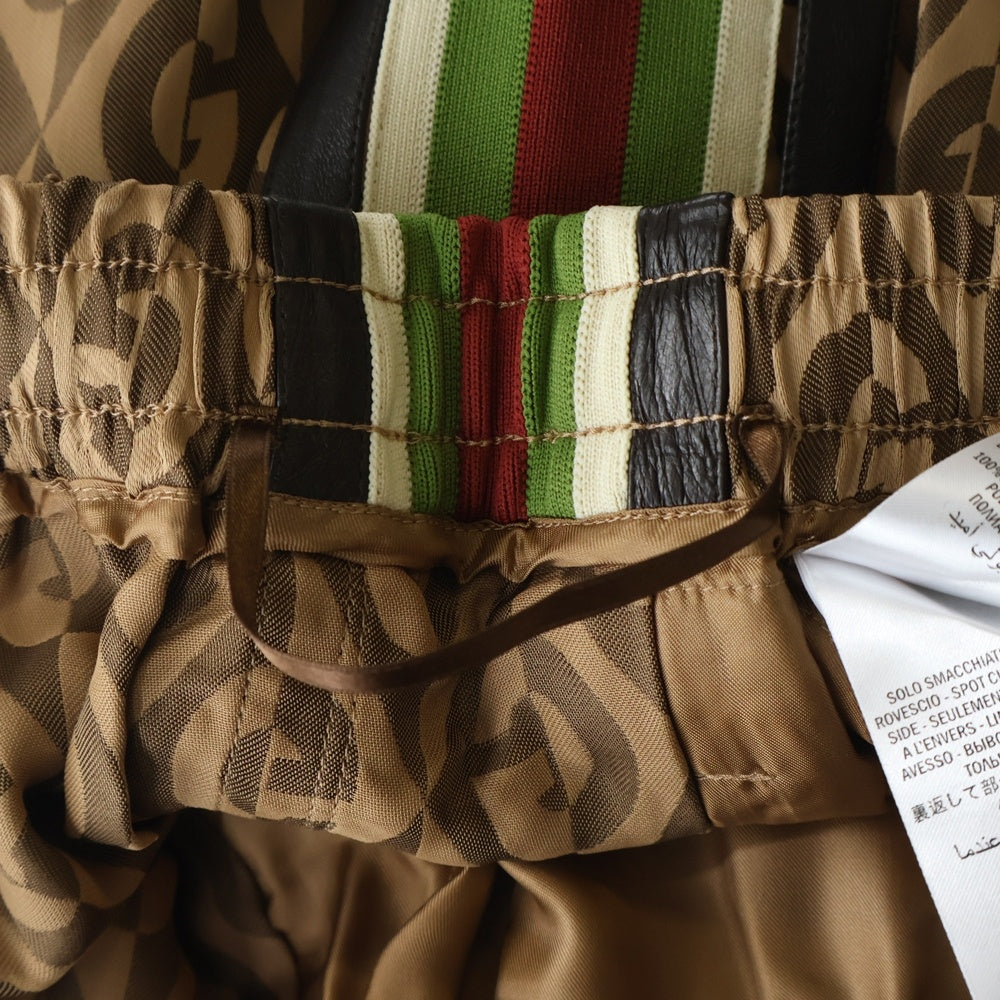 GUCCI(グッチ) レーヨン GG総柄 ハーフパンツ ショーツ ブラウン 595521 XJB0V