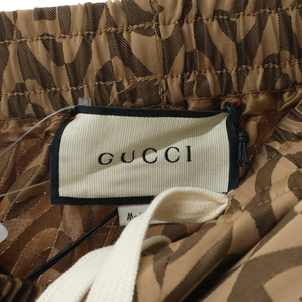 GUCCI(グッチ) レーヨン GG総柄 ハーフパンツ ショーツ ブラウン 595521 XJB0V