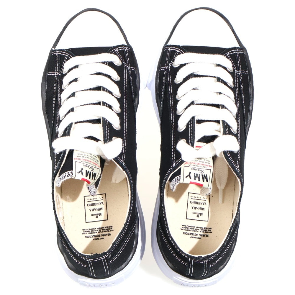 MAISON MIHARAYASUHIRO(メゾンミハラヤスヒロ) PETERSON ピーターソン キャンバスローカットスニーカー ブラック A01FW702