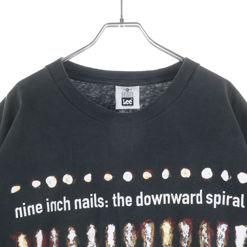 VINTAGE(ヴィンテージ) 90S NINE INCH NAILS 1994 THE DOWNWARD SPIRAL TEE ヴィンテージ LEEタグ ナインインチネイルズ ダウンワードスパイラル 両面プリントTシャツ ブラック
