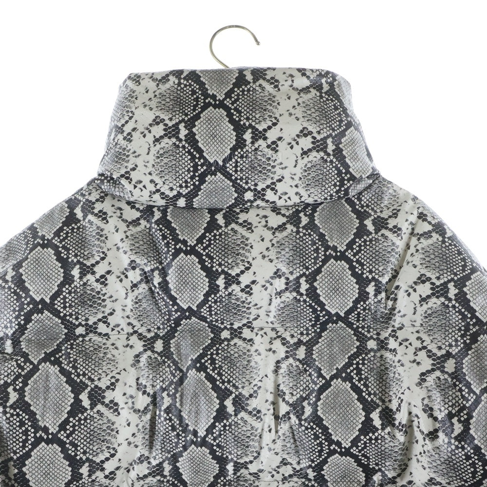 BLESS(ブレス) 25AW FAUX LEATHER SNAKE DOWN JACKET フェイクレザー スネーク ダウンジャケット グレー BR25AW-00025