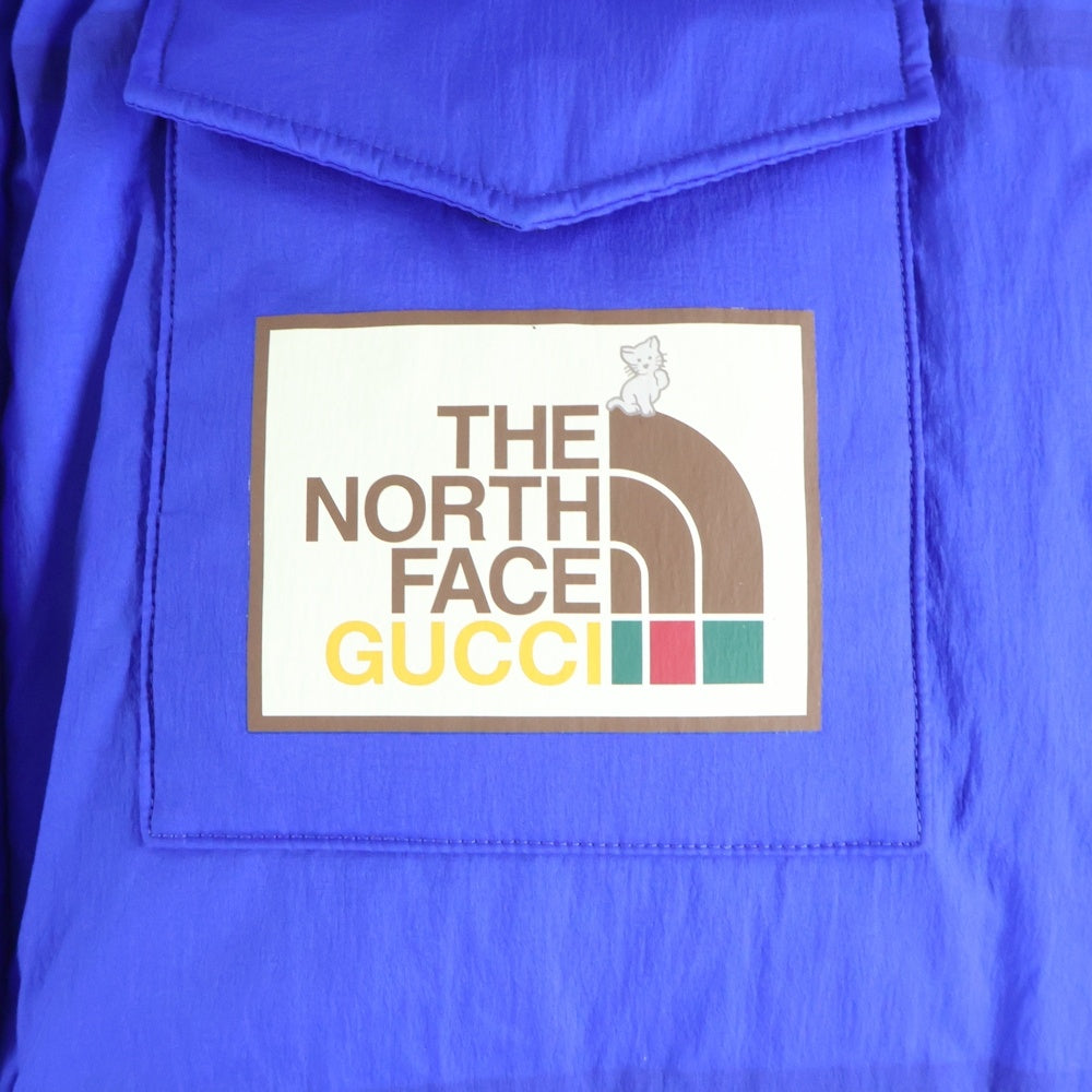 GUCCI(グッチ) ×THE NORTH FACE Down Vest ザ ノースフェイス ダウンベスト ジャケット ブルー 663761 XAACX