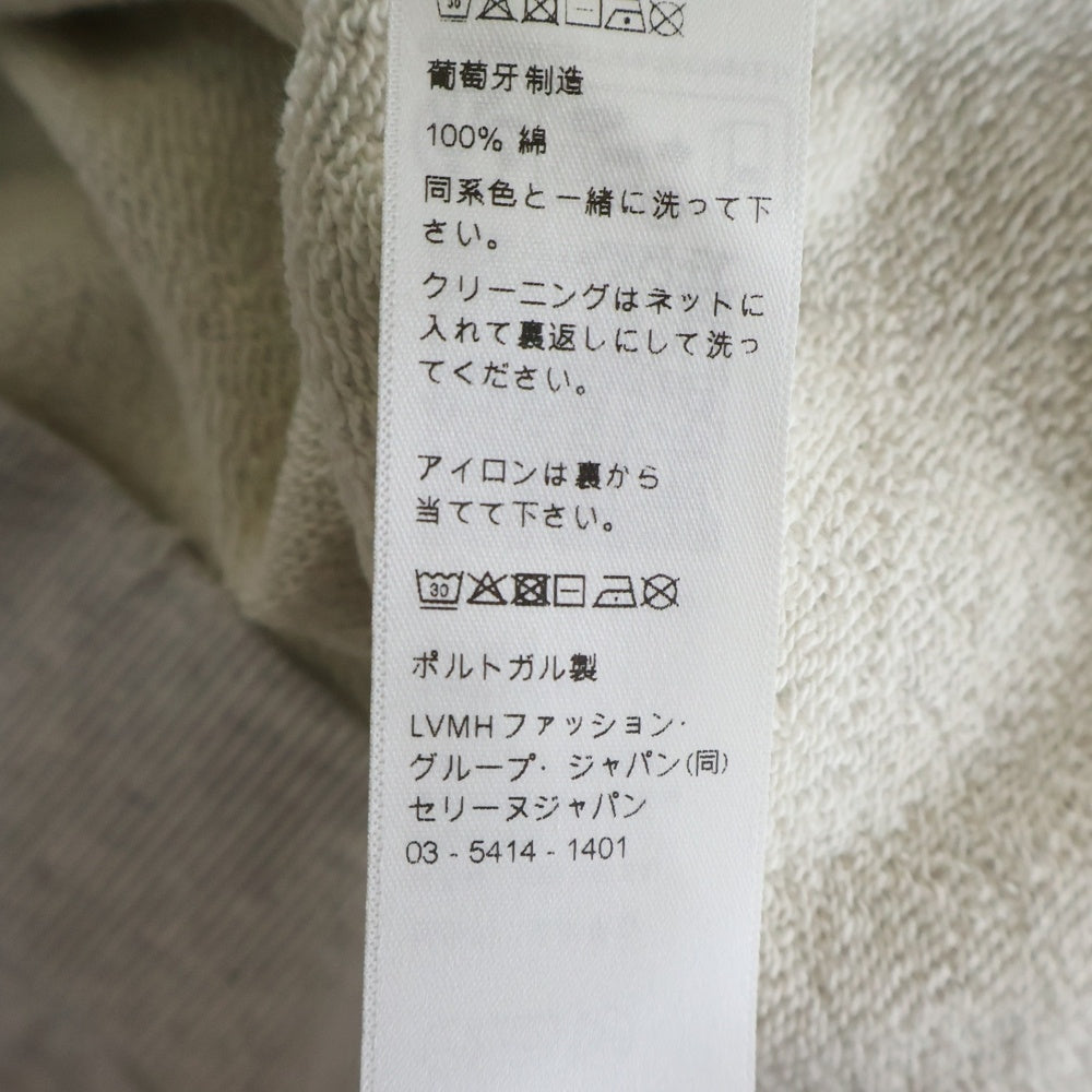 CELINE(セリーヌ) 25AW フロントプリント ダメージ加工 クルーネック スウェット トレーナー レディース グレー RY0GW670Q.GCA7