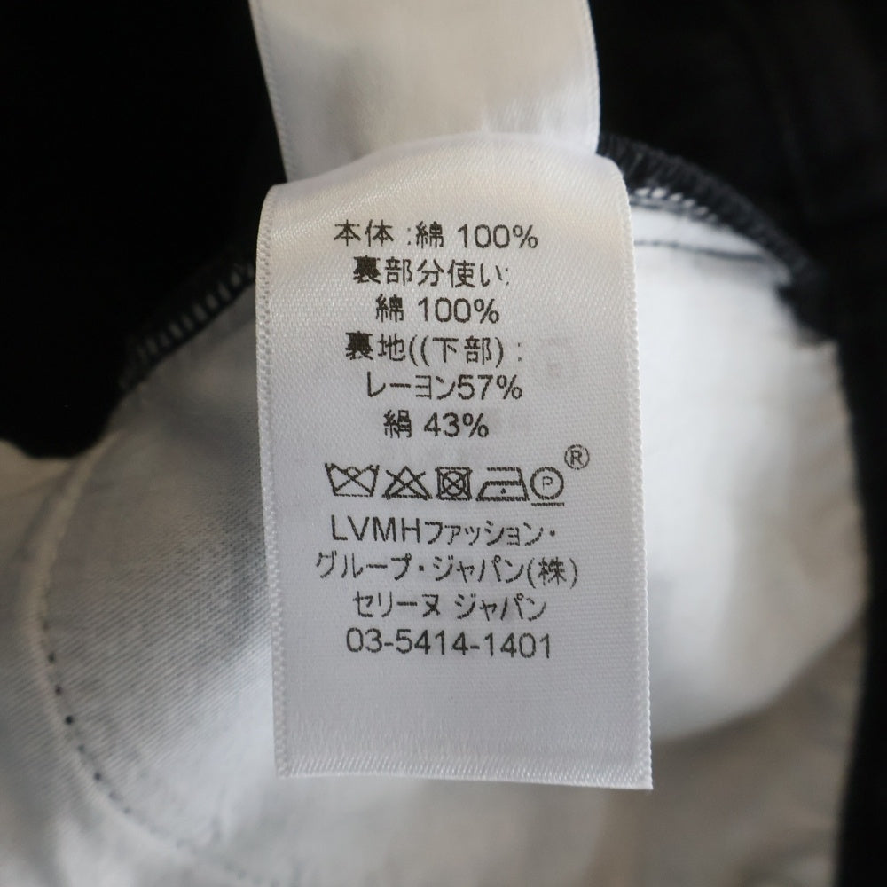CELINE(セリーヌ) フィービー期 ロールアップ カットオフ デニムパンツ レディース ブラック 2 1V89/523B