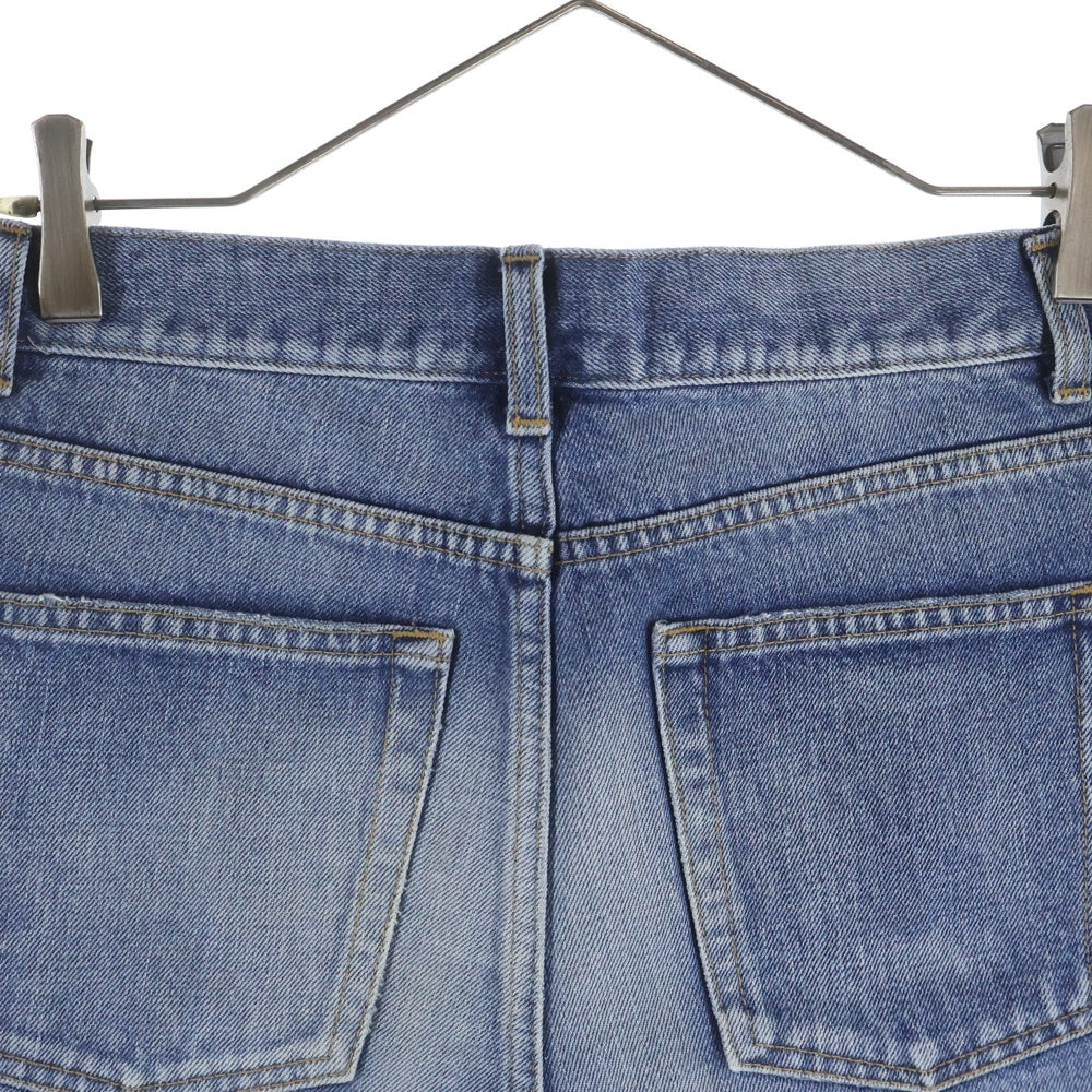 SAINT LAURENT PARIS(サンローランパリ) ダメージ加工 カットオフ 5ポケット デニム ショートパンツ ハーフパンツ ショーツ レディース インディゴ 562888 YE852