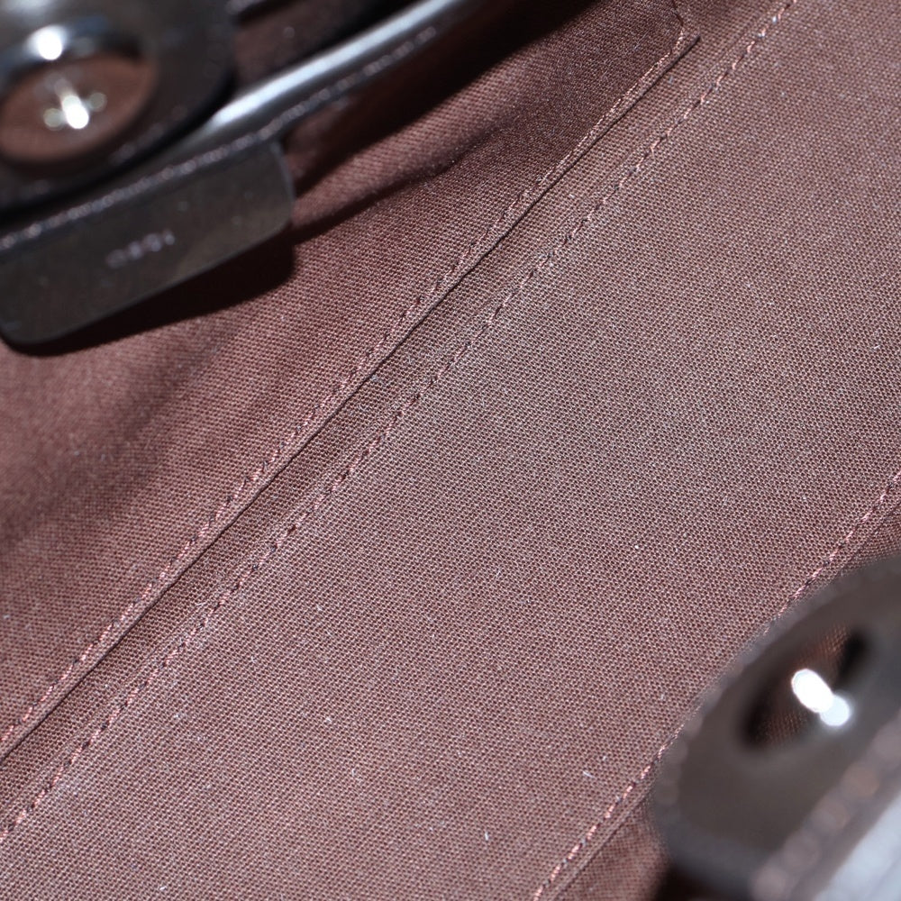 OSOI(オソイ) Mini Brocle ミニ レザー ワンショルダーバッグ ハンドバッグ ダークブラウン レディース