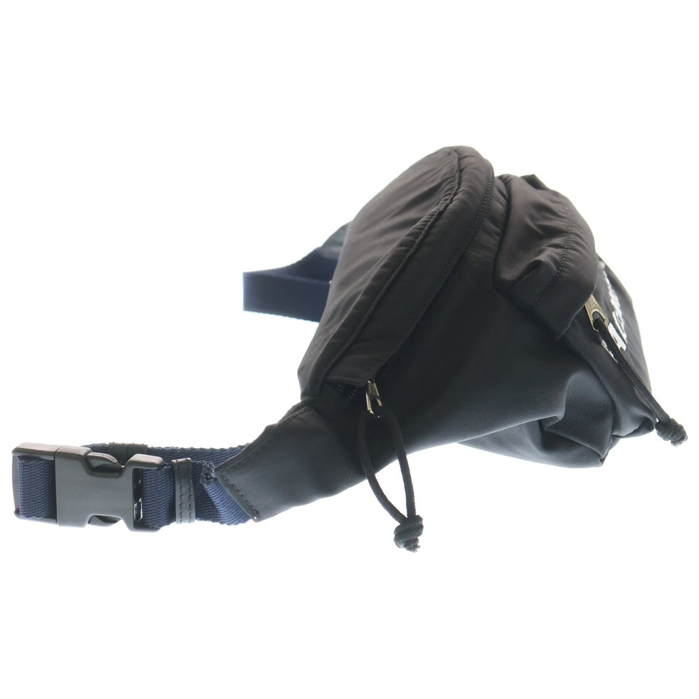 BALENCIAGA(バレンシアガ) ロゴ刺繍 ナイロン ウィールベルトバッグ ボディバッグ ウエストバッグ ブラック 528862