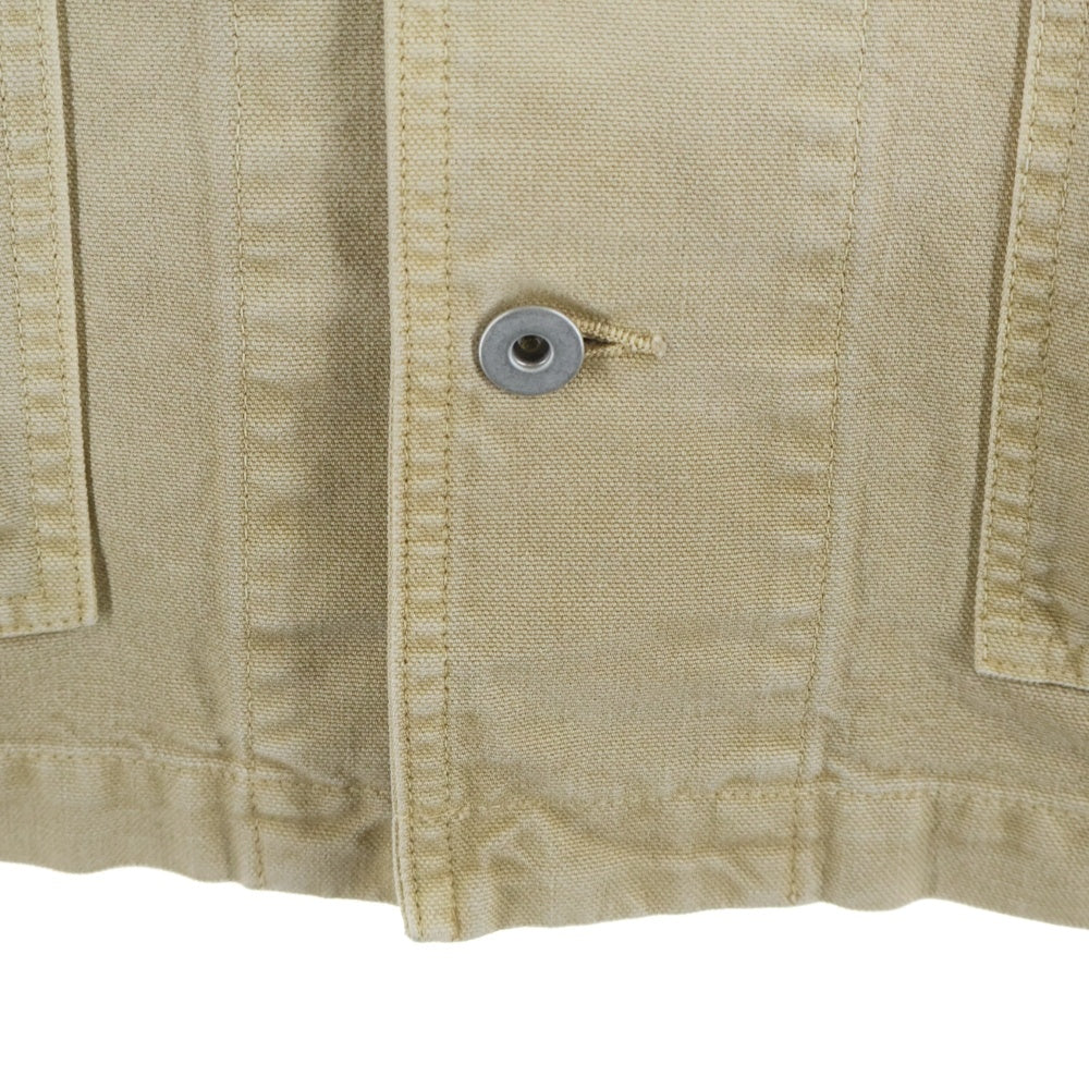 AURALEE(オーラリー) 25SS ORGANIC COTTON DUCK BLOUSON オーガニックコットン ダック ブルゾン ワーク ジャケット ベージュ A25SB01CD