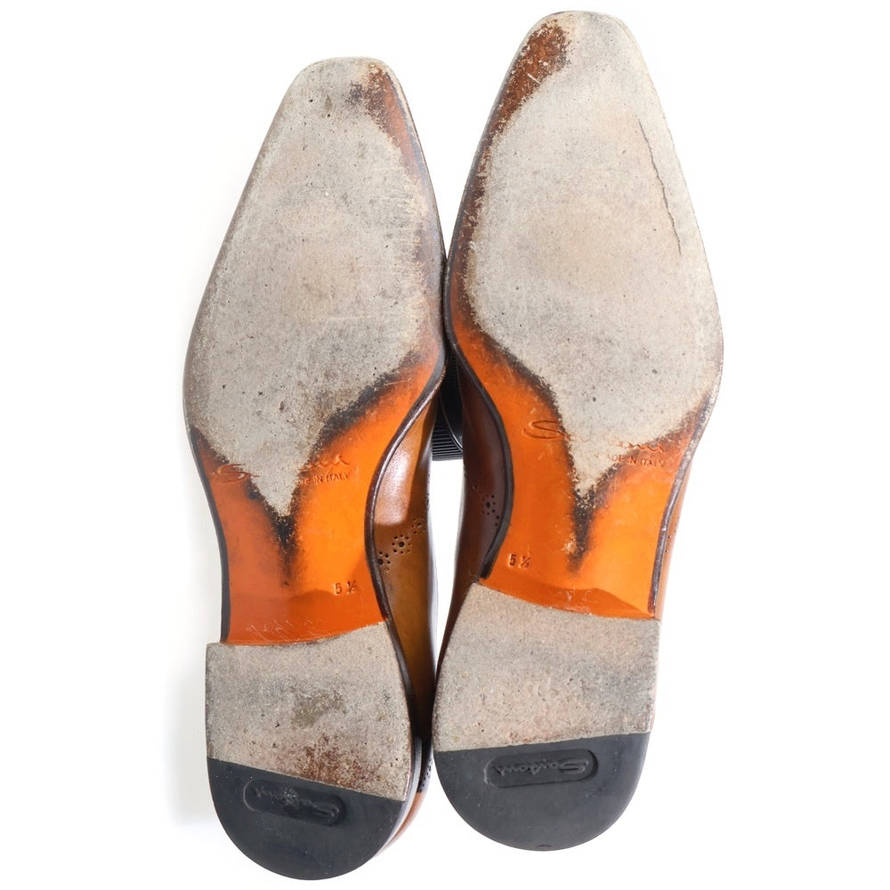 Santoni(サントーニ) レザー ドレス ダービーシューズ ブラウン