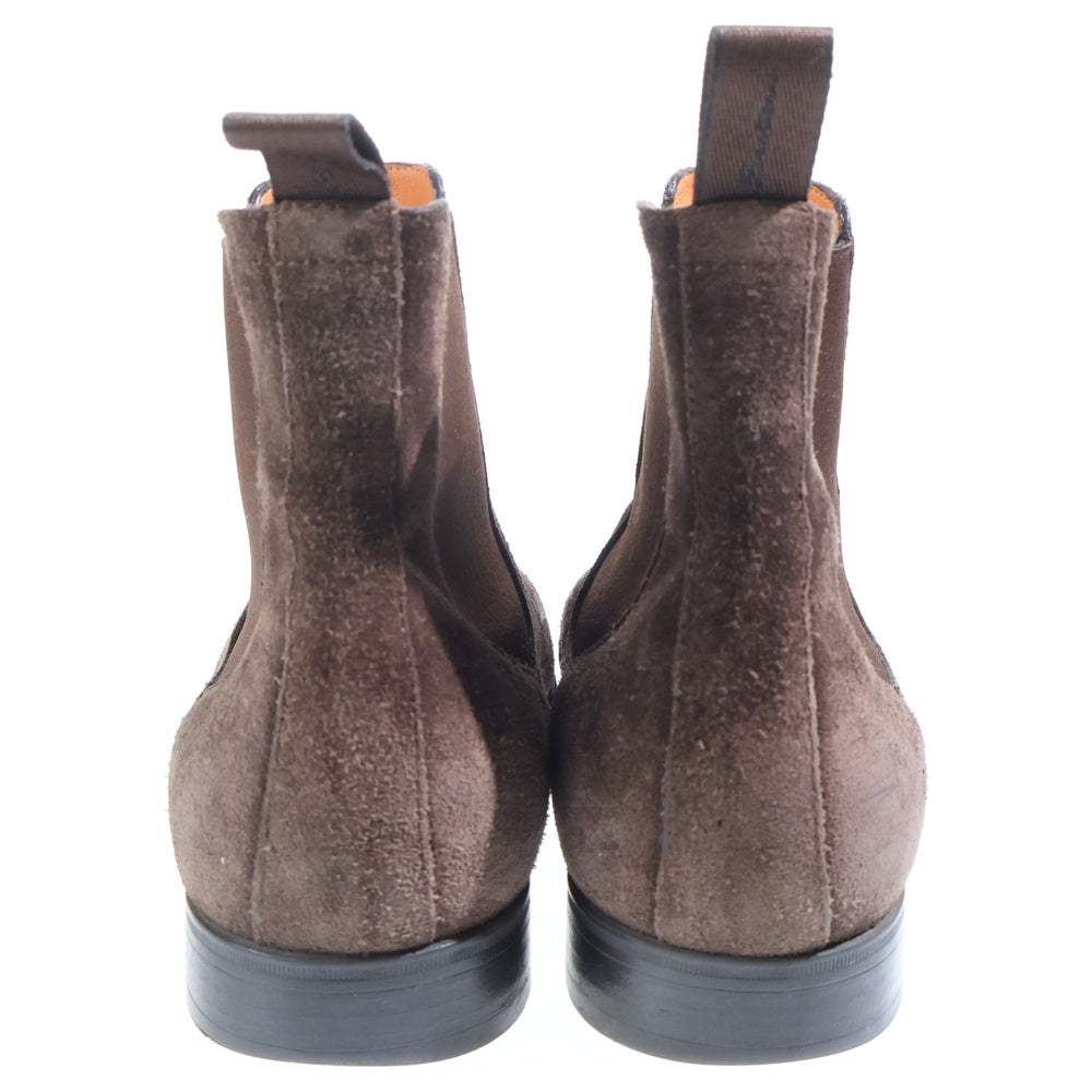 Santoni(サントーニ) スエード レザー チェルシーブーツ チャコール